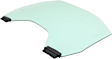 Front, Driver and Passenger Side Door Glasses, Green Tint, Laminated, Replaces NAGS No. DD12375 GTYN, DD12376 GTYN