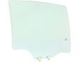 Rear, Driver and Passenger Side Door Glasses, Green Tint, 4-Door, Sedan, Replaces NAGS No. DD10877 GTYN, DD10878 GTYN