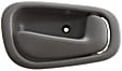 Front or Rear, Driver and Passenger Side Interior Door Handles, Gray, Without Door Lock Hole, For Models With Manual Door Locks