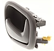 Front or Rear, Driver and Passenger Side Interior Door Handles, Gray, Without Door Lock Hole, For Models With Manual Door Locks