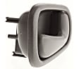 Front or Rear, Driver and Passenger Side Interior Door Handles, Gray, Without Door Lock Hole, For Models With Manual Door Locks