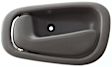 Front and Rear, Driver Side Interior Door Handles, Gray, Without Door Lock Hole, For Models With Manual Door Locks