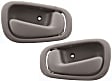 Front and Rear, Driver and Passenger Side Interior Door Handles, Beige, Without Door Lock Hole, For Models With Manual Door Locks