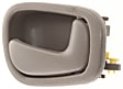 Front or Rear, Driver and Passenger Side Interior Door Handles, Beige, Without Door Lock Hole, For Models With Manual Door Locks