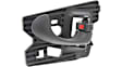 Rear, Driver and Passenger Side Textured Black Interior Door Handle, Sedan