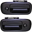 Rear, Driver and Passenger Side Smooth Black Exterior Door Handle, With Key Hole