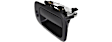 Rear, Driver and Passenger Side Smooth Black Exterior Door Handle, With Key Hole