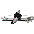 Rear, Driver and Passenger Side Power Window Regulator, With Motor