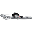Rear, Driver and Passenger Side Power Window Regulator, With Motor