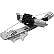 Rear, Driver and Passenger Side Power Window Regulator, With Motor