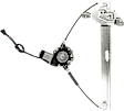 Front and Rear, Driver and Passenger Side Power Window Regulator, With Motor