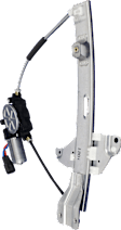 Front and Rear, Driver and Passenger Side Power Window Regulator, With Motor