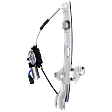 Rear, Driver and Passenger Side Power Window Regulator, With Motor