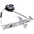 Rear, Driver and Passenger Side Power Window Regulator, With Motor
