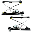Rear, Driver and Passenger Side Window Regulators, Power, with Motor, Crew Cab Pickup, Except 2007 Classic Silverado/Sierra
