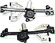 Rear, Driver and Passenger Side Power Window Regulator, With Motor
