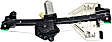 Rear, Driver and Passenger Side Power Window Regulator, With Motor