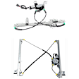 Front And Rear, Passenger Side Power Window Regulator, With Motor
