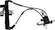 Rear, Driver and Passenger Side Power Window Regulator, With Motor
