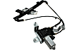 Rear, Driver and Passenger Side Power Window Regulator, With Motor