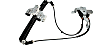 Rear, Driver and Passenger Side Power Window Regulator, With Motor