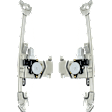 Rear, Driver and Passenger Side Power Window Regulator, With Motor