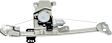 Rear, Driver and Passenger Side Power Window Regulator, With Motor
