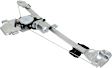 Rear, Driver and Passenger Side Power Window Regulator, With Motor