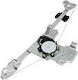 Rear, Driver and Passenger Side Power Window Regulator, With Motor