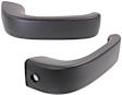 Rear, Driver and Passenger Side Interior Door Handles, Textured Black, Without Door Lock Hole
