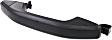Rear, Driver and Passenger Side Black Exterior Door Handle, Without Key Hole