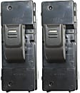 Rear, Driver and Passenger Side Window Switches, Black, 1-Button