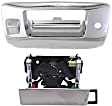 Tailgate Handle and Bezel, Chrome, For Models With Locking Tailgate and Rear View Camera