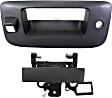 Tailgate Handle and Bezel, Textured Black, With Camera Hole, For Models With Locking Tailgate