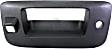 Tailgate Handle and Bezel, Textured Black, With Camera Hole, For Models With Locking Tailgate