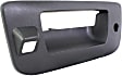 Tailgate Handle and Bezel, Textured Black, With Camera Hole, For Models With Locking Tailgate