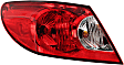 Driver and Passenger Side, Outer Halogen Tail Light, With bulb(s), OE Replacement