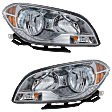 2008-2012 Chevrolet Malibu - Driver and Passenger Side Headlights, with Bulbs, Halogen, New Body Style