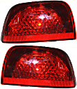 Driver and Passenger Side, Outer Halogen Tail Light, With bulb(s), OE Replacement