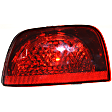 Passenger Side, Inner and Outer Halogen Tail Light, With bulb(s), OE Replacement