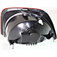 Passenger Side, Inner and Outer Halogen Tail Light, With bulb(s), OE Replacement