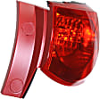 Driver and Passenger Side, Outer Halogen Tail Light, With bulb(s), OE Replacement