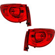 Driver and Passenger Side, Outer Halogen Tail Light, With bulb(s), OE Replacement, CAPA Certified