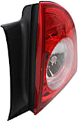 Passenger Side, Inner and Outer Halogen Tail Light, Inner - With bulb(s); Outer - Without bulb(s), OE Replacement