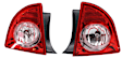 Driver and Passenger Side, Outer Halogen Tail Light, Without bulb(s), OE Replacement