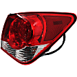 Passenger Side, Inner and Outer Halogen Tail Light, With bulb(s), OE Replacement