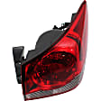 Passenger Side, Inner and Outer Halogen Tail Light, With bulb(s), OE Replacement