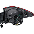 Driver Side, Inner And Outer Halogen Tail Light, With bulb(s), OE Replacement