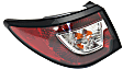 Driver and Passenger Side, Outer Tail Lights, with Bulbs, Halogen, Mounts on Body, CAPA Certified