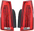 Driver and Passenger Side Halogen Tail Light, With bulb(s), OE Replacement